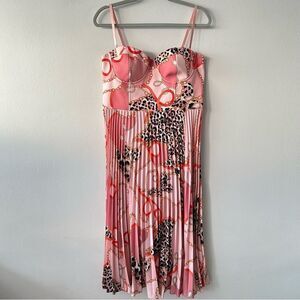 MARCIANO Guess Pleated midi dress with print